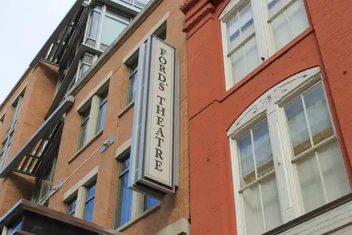 The Fords Theatre building sign